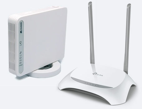 Комплект Huawei HG8010 ONT и TP-Link TL-WR850N